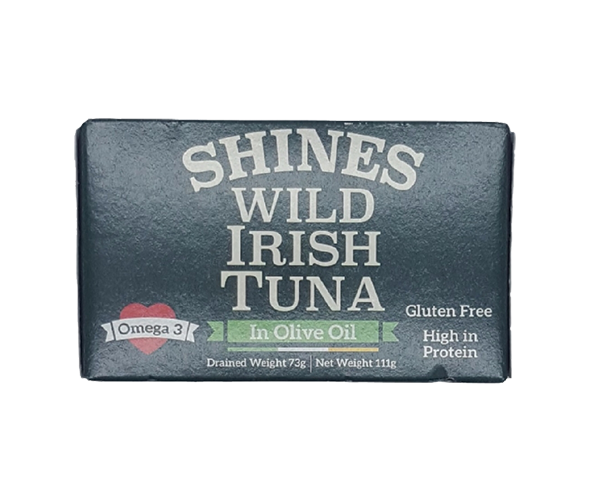 Shines wild irish tuna